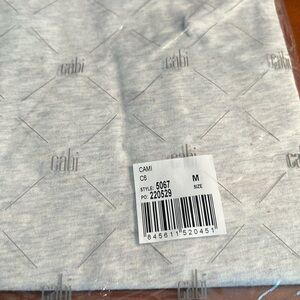New in bag Cabi Heather grey cami M